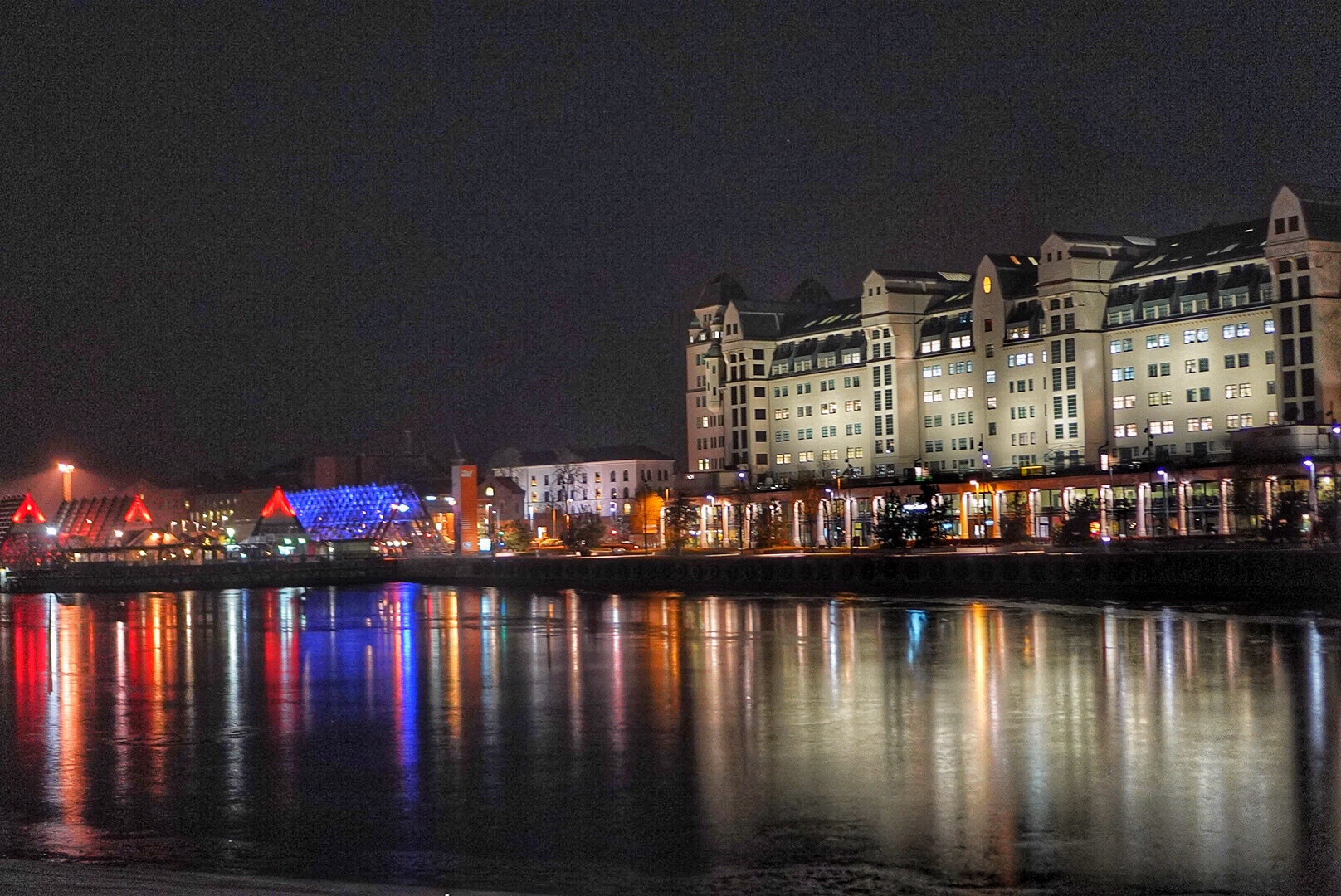 oslo norway waterfront at night